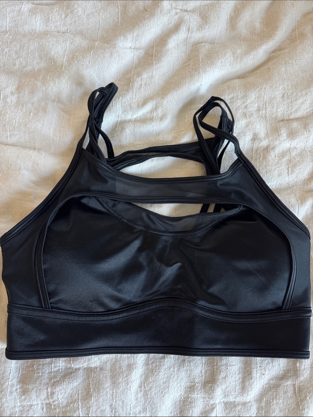 Ivy park Black Strappy Sports Bra
